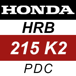 Honda HRB215K2 - PDC Rotary Mower Parts