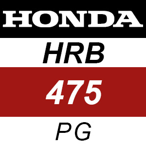 Honda HRB475 - PG Rotary Mower Parts