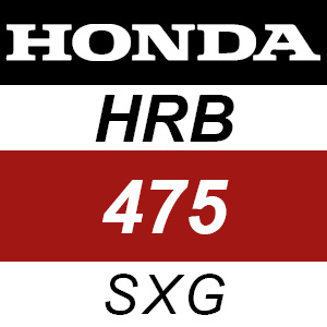 Honda HRB475 - SXG Rotary Mower Parts