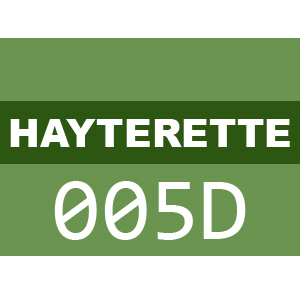 Hayter Hayterette - 005D (005D260000001 - 005D260999999)