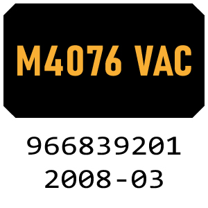 McCulloch M 4076 VAC - 966839201 - 2008-03 Rotary Mower Parts