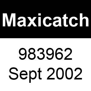 Masport Maxicatch - 983962 - Sept 2002 Parts