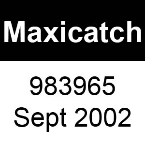 Masport Maxicatch - 983965 - Sept 2002 Parts