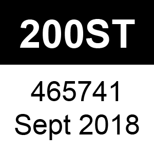 Masport 200ST - 465741 - Sept 2018 Parts