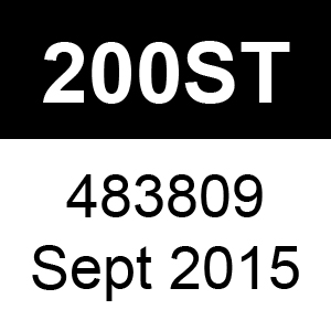 Masport 200ST - 483809 - Sept 2015 Parts