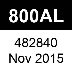 Masport 800AL - 482840 - Nov 2015 Parts