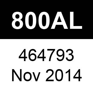 Masport 800AL - 464793 - Nov 2014 Parts