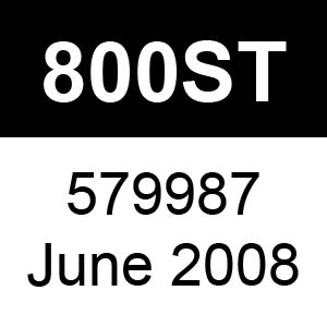 Masport 800ST - 579987 - June 2008 Parts