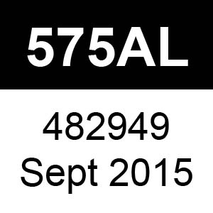 Masport 575AL - 482949 - Sept 2015 Parts