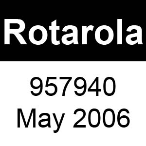 Masport Rotarola - 957940 - May 2006 Parts