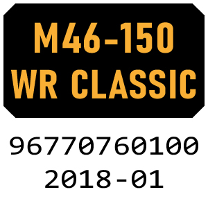 McCulloch M46-150WR CLASSIC - 96770760100 - 2018-01 Rotary Mower Parts