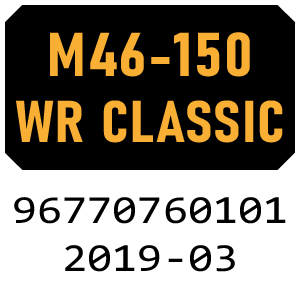 McCulloch M46-150WR Classic - 96770760101 - 2019-03 Rotary Mower Parts