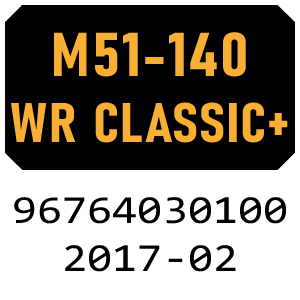 McCulloch M51-140 WR Classic+ - 96764030100 - 2017-02 Rotary Mower Parts