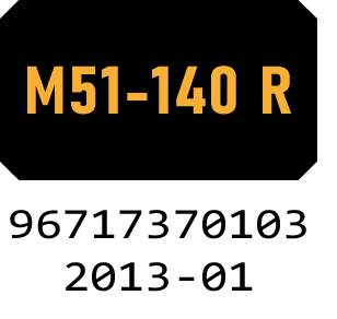 McCulloch M51-140 R - 96717370103 - 2013-01 Rotary Mower Parts