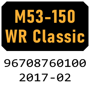 McCulloch M53-150WR Classic - 96708760100 - 2017-02 Rotary Mower Parts