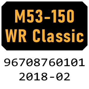 McCulloch M53-150WR Classic - 96708760101 - 2018-02 Rotary Mower Parts