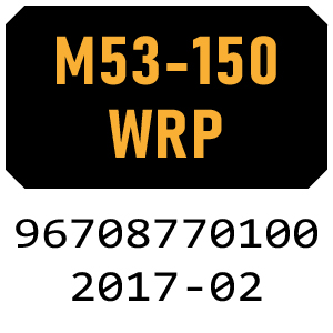 McCulloch M53-150WRP - 96708770100 - 2017-02 Rotary Mower Parts