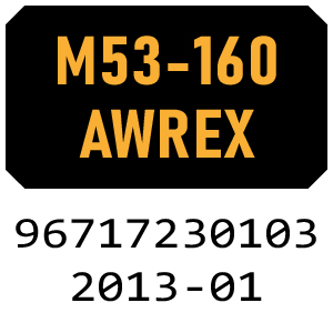 McCulloch M53-160 AWRPX - 96717230103 - 2013-01 Rotary Mower Parts