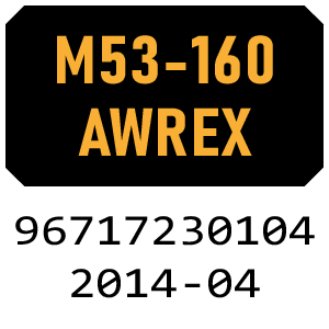 McCulloch M53-160 AWRPX - 96717230104 - 2014-04 Rotary Mower Parts