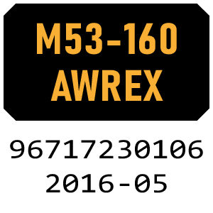 McCulloch M53-160 AWRPX - 96717230106 - 2016-05 Rotary Mower Parts