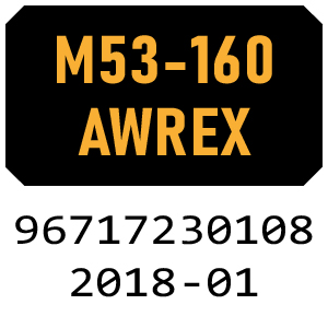 McCulloch M53-160 AWRPX - 96717230108 - 2018-01 Rotary Mower Parts