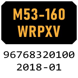 McCulloch M53-160WRPXV - 96768320100 - 2018-01 Rotary Mower Parts