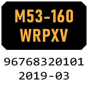 McCulloch M53-160WRPXV - 96768320101 - 2019-03 Rotary Mower Parts