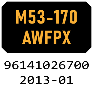 McCulloch M53-170AWFPX - 96141026700 - 2013-01 Rotary Mower Parts