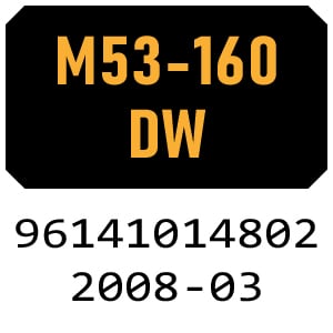 McCulloch M53-160 DW - 96141014802 - 2008-03 Rotary Mower Parts