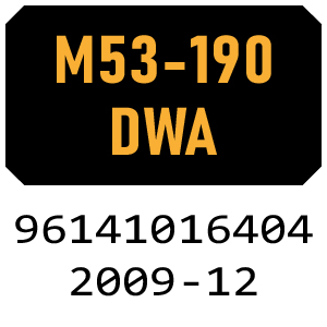 McCulloch M53-190 DWA - 96141016404 - 2009-12 Rotary Mower Parts