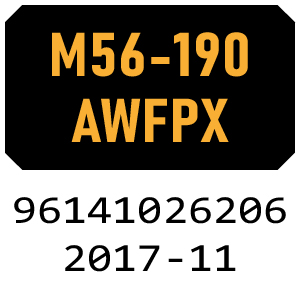 McCulloch M56-190AWFPX - 96141026206 - 2017-11 Rotary Mower Parts