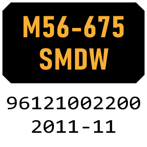 McCulloch M56-675 SMDW - 96121002200 - 2011-11 Rotary Mower Parts