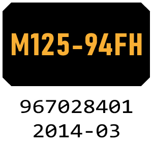 McCulloch M125-94FH - 967028401 - 2014-03 Ride On Mower Parts