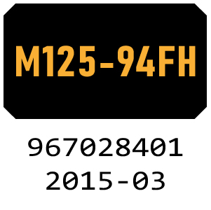 McCulloch M125-94FH - 967028401 - 2015-03 Ride On Mower Parts