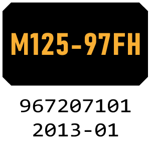 McCulloch M125-97FH - 967207101 - 2013-01 Ride On Mower Parts