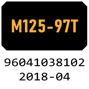 McCulloch M125-97T - 96041038102 - 2018-04 Ride On Mower Parts