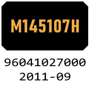 McCulloch M145107H - 96041027000 - 2011-09 Ride On Mower Parts