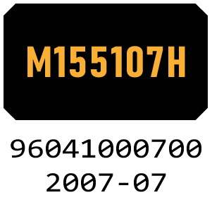 McCulloch M155107H - 96041000700 - 2007-07 Ride On Mower Parts