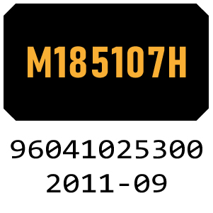 McCulloch M185107H - 96041025300 - 2011-09 Ride On Mower Parts