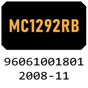 McCulloch MC1292RB - 96061001801 - 2008-11 Ride On Mower Parts