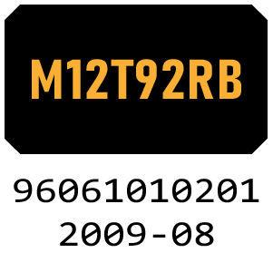 McCulloch M12T92RB - 96061010201 - 2009-08 Ride On Mower Parts