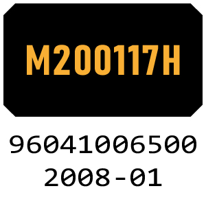 McCulloch M200117H - 96041006500 - 2008-01 Ride On Mower Parts