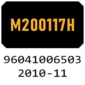 McCulloch M200117H - 96041006503 - 2010-11 Ride On Mower Parts