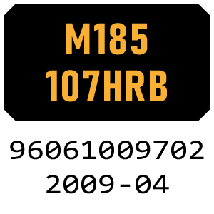 McCulloch M185107HRB - 96061009702 - 2009-04 Ride On Mower Parts