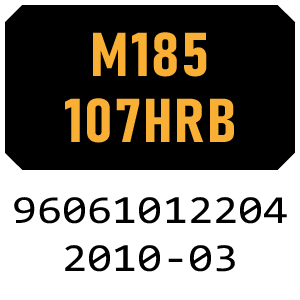 McCulloch M185107HRB - 96061012204 - 2010-03 Ride On Mower Parts