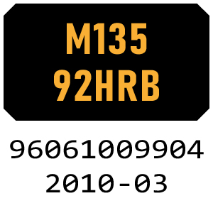 McCulloch M13592HRB - 96061009904 - 2010-03 Ride On Mower Parts