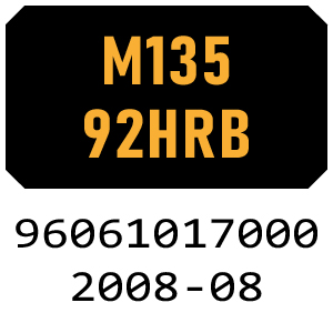 McCulloch M13592HRB - 96061017000 - 2008-08 Ride On Mower Parts