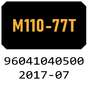 McCulloch M110-77T - 96041040500 - 2017-07 Ride On Mower Parts