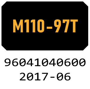 McCulloch M110-97T - 96041040600 - 2017-06 Ride On Mower Parts