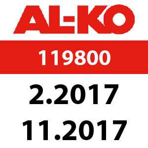 AL-KO Highline 46.7 SPH - 119800: 2.2017 - 11.2017